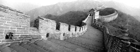 Great Wall Of China, Mutianyu, China BW by Panoramic Images art print