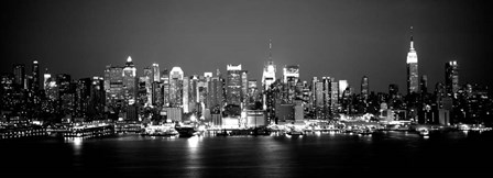 Buildings at the waterfront, Manhattan, NY by Panoramic Images art print