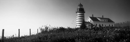 West Quoddy Head lighthouse, Lubec, Maine by Panoramic Images art print