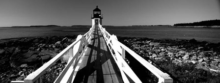 Marshall Point Lighthouse, built 1832, rebuilt 1858, Port Clyde, Maine by Panoramic Images art print