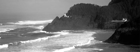 Lighthouse on a hill, Heceta Head Lighthouse, Heceta Head, Lane County, Oregon by Panoramic Images art print