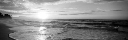 Sunset over the sea by Panoramic Images art print