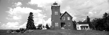Two Harbors Lighthouse on Lake Superior&#39;s Agate Bay, Burlington Bay, Minnesota by Panoramic Images art print