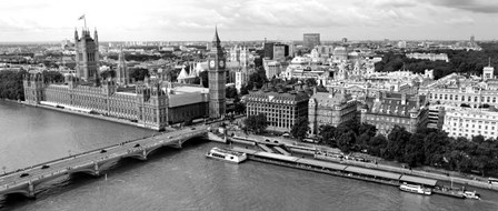 Houses of Parliament, Thames River, City of Westminster, London, England by Panoramic Images art print