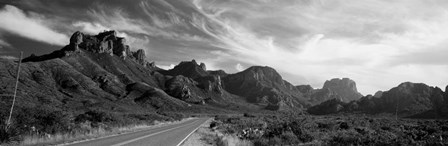 Highway Passing Through A Landscape, Big Bend National Park, Texas by Panoramic Images art print