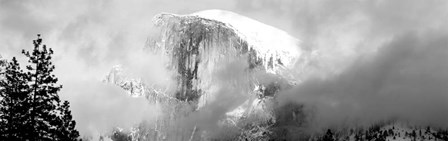 Mountain Covered With Snow, Half Dome, Yosemite National Park, California by Panoramic Images art print