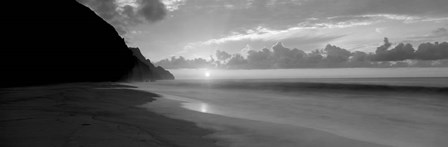 Kalalau Beach Sunset, Na Pali Coast, Hawaii, by Panoramic Images art print