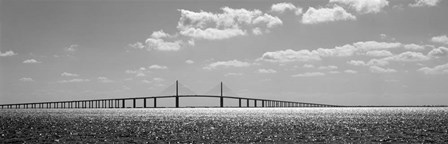 Bridge across a bay, Sunshine Skyway Bridge, Tampa Bay, Florida by Panoramic Images art print