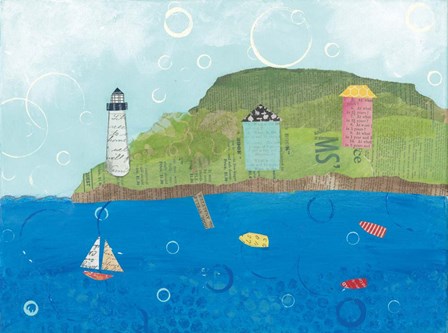 Coastal Harbor I by Courtney Prahl art print