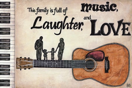 Music, Laughter, Love by Britt Hallowell art print