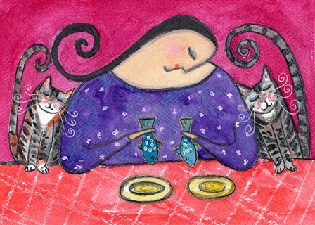 Big Diva Fish For Two by Wyanne art print