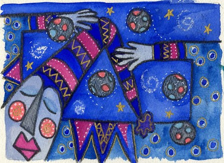 Funky Juggler by Wyanne art print