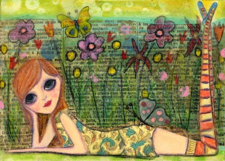 Meet Me In The Garden by Wyanne art print