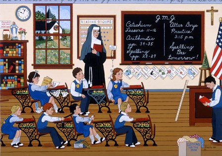 Seven Scholars of One Dreamer by Sheila Lee art print