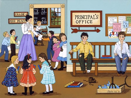 The Principal&#39;s Office by Sheila Lee art print