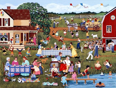 Annual Family Reunion by Sheila Lee art print