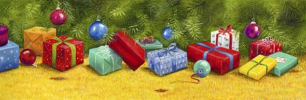 Christmas Border 1 by Janet Pidoux art print