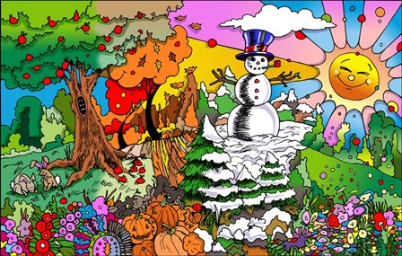 4 Seasons by Howie Green art print