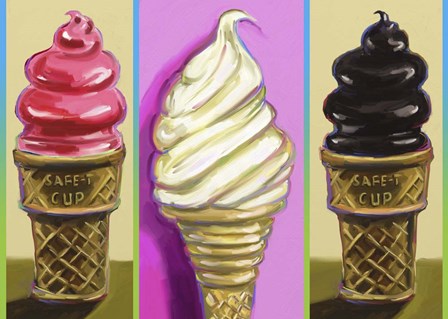 Pop Cones by Howie Green art print