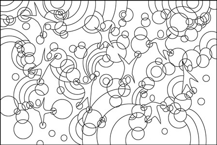 Playroom Wall Lineart by Howie Green art print