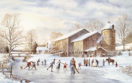 The Skating Party by Jack Wemp art print