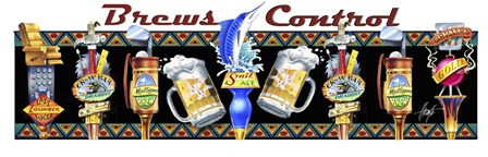 Beer Taps by James Mazzotta art print