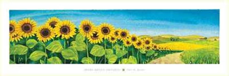 Valle Dei Girasoli by Maria Grazia Luffarelli art print