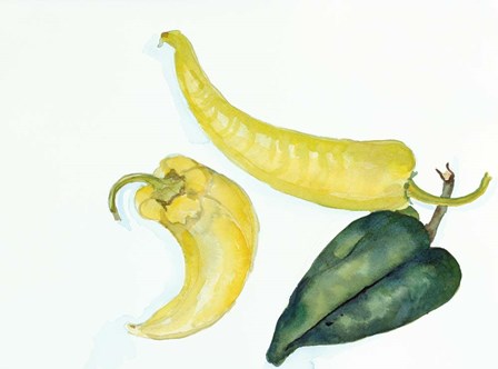 Peppers Hot and Cool by Joanne Porter art print