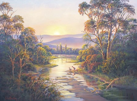 Close Of Day - Paterson by John Bradley art print