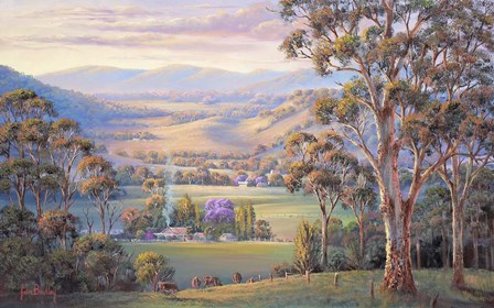 Close Of Day - Vacy by John Bradley art print