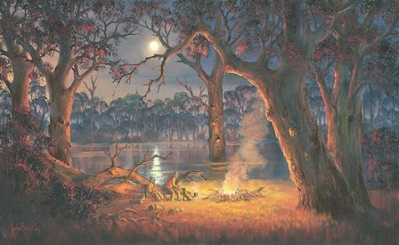 Old Mates 1 by John Bradley art print