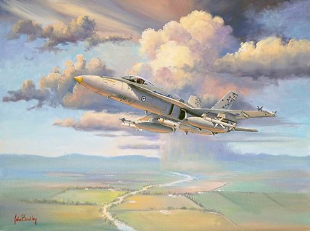 Sky Warrior by John Bradley art print