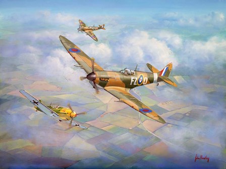 Warriors Of The Sky by John Bradley art print