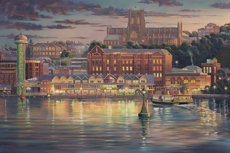 Harbour Lights by John Bradley art print