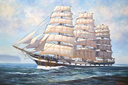 Hms Macquarie by John Bradley art print