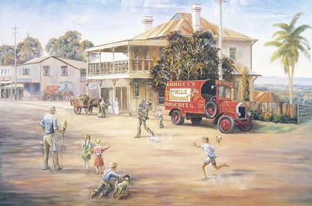 Main St. Melodrama by John Bradley art print