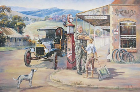 Running Repairs by John Bradley art print