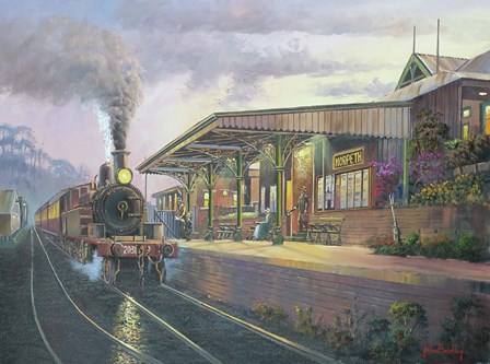 Day's End - Morpeth by John Bradley art print