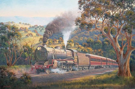 Western Express by John Bradley art print