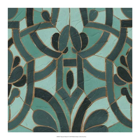 Turquoise Mosaic II by June Erica Vess art print