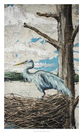 Midway Heron I by Allison Wickey art print