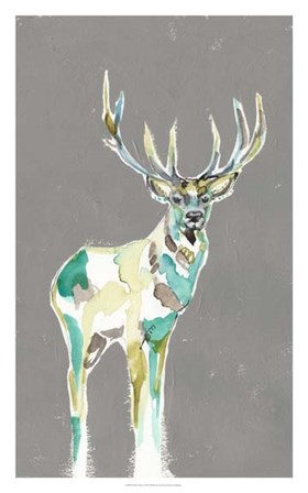 Solitary Deer I by Jennifer Goldberger art print