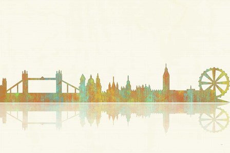 London GB Skyline 1 by Marlene Watson art print