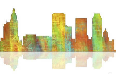 Tulsa Oklahoma Skyline 1 by Marlene Watson art print