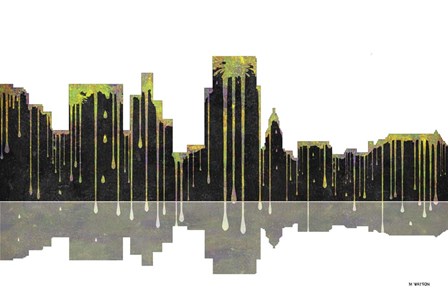 Boise Idaho Skyline BW 1 by Marlene Watson art print