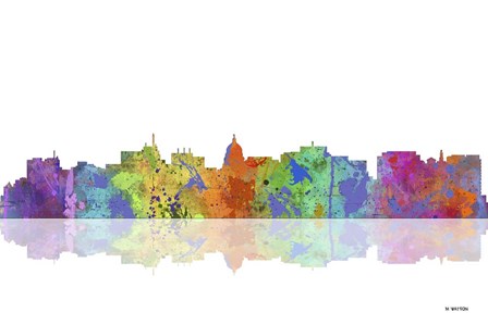 Madison Wisconsin Skyline 1 by Marlene Watson art print
