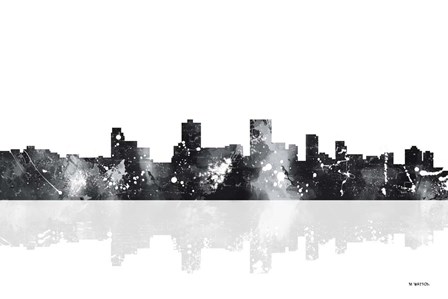 Anchorage Alaska Skyline BG 1 by Marlene Watson art print