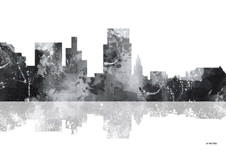 Boise Idaho Skyline BG 1 by Marlene Watson art print