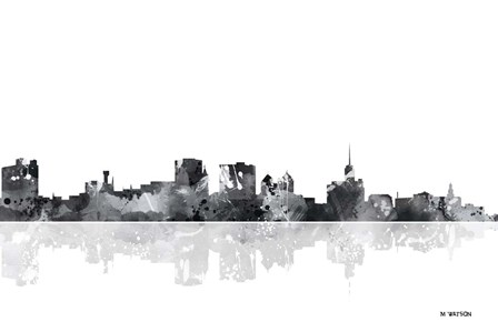 Buffalo New York Skyline BG 1 by Marlene Watson art print