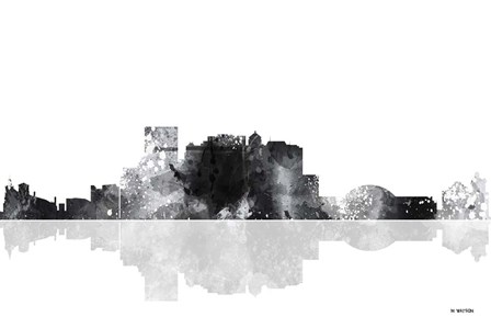 El Paso Texas Skyline BG 1 by Marlene Watson art print